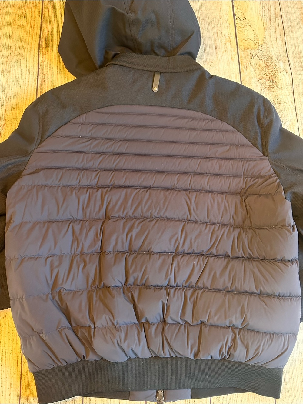 Mackage ERYK-R Down Jacket Removable Bib Hood Navy 40 - Picture 6 of 7